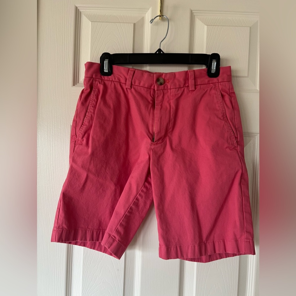 vineyard vines pink/red shorts - 28 waist
